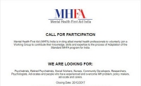 Mental Health First Aid India - Call for participation
