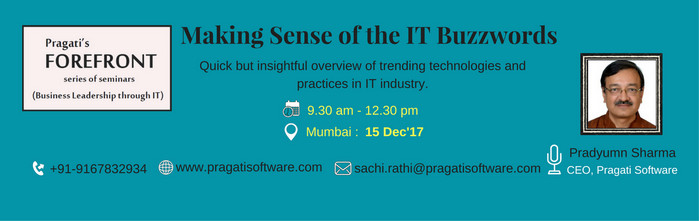 Making Sense of the IT Buzzwords Seminar, Mumbai, Maharashtra, India