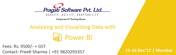 Analysing and Visualizing Data with Power BI - 2 days Workshop, Mumbai, Maharashtra, India