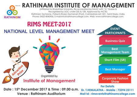 National Level Management Meet RIMS MEET -17, Coimbatore, Tamil Nadu, India