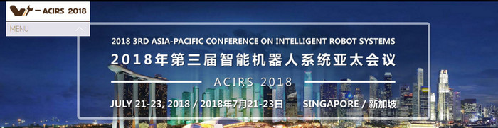 2018 3rd Asia-Pacific Conference on Intelligent Robot Systems (ACIRS 2018), Singapore