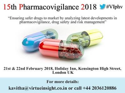 15th Pharmacovigilance 2018, London, United Kingdom