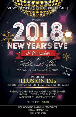 ILLUSION DJs - New Year Eve 2018 - Ashirward Palace, 