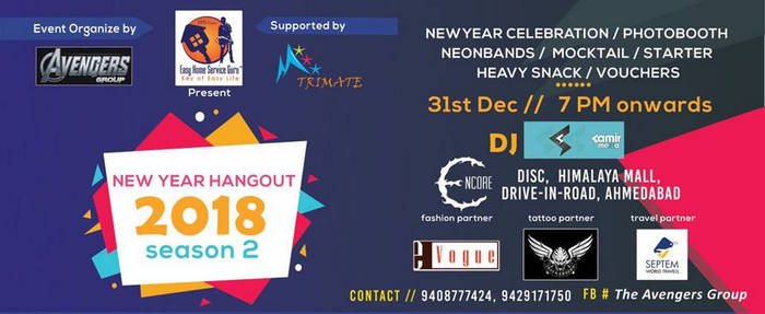 New Year Hangout 2018 (Season 2), Ahmedabad, Gujarat, India