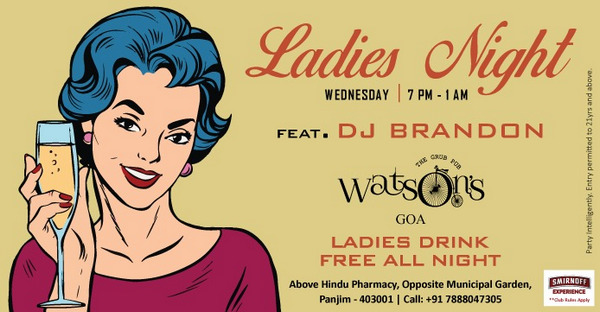 Ladies Night at Watson’s, Goa, India