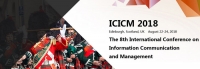 2018 The 8th International Conference on Information Communication and Management (ICICM 2018)