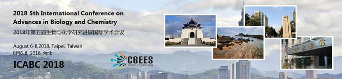 2018 5th International Conference on Advances in Biology and Chemistry (ICABC 2018), Taipei, Taiwan