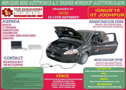 Mercedes Benz Autotronics and IC Engines Workshop (AUTOTRONICS-2018), Chennai, Tamil Nadu, India
