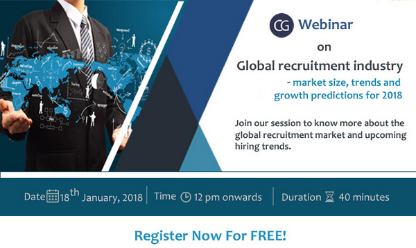 Webinar on Global recruitment industry - market size, trends and growth predictions for 2018, Bangalore, Karnataka, India
