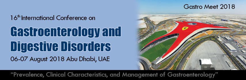 16th International Conference on Gastroenterology and Digestive Disorders, Abu Dhabi, United Arab Emirates