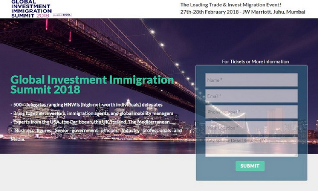 Global Investment Immigration Summit 2018, Mumbai, Maharashtra, India