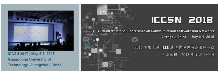 IEEE--2018 10th International Conference on Communication Software and Networks (ICCSN 2018)--Ei Compendex and Scopus, Chengdu, Sichuan, China