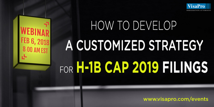 FREE Webinar: How To Develop A Customized Strategy For H-1B Cap 2019 Filings, São Paulo, Sao Paulo, Brazil