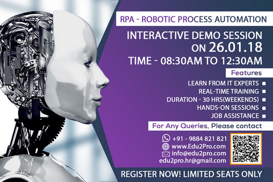 Interactive Session on Robotic Process Automation(RPA), Chennai, Tamil Nadu, India