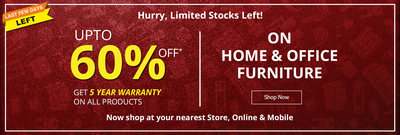 Get Upto 60% Off On Home & Office Furniture At Durian, Mumbai, Maharashtra, India