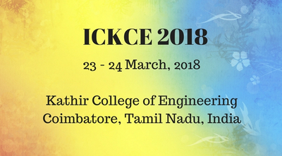 Fourth International Conference on Knowledge Collaboration in Engineering 2018, Coimbatore, Tamil Nadu, India