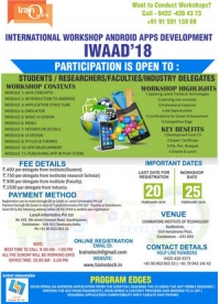 International Workshop on Android Application Development IWAAD’18