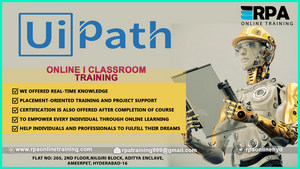 Uipath training | ui path Online training in Hyderabad, Hyderabad, Telangana, India