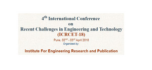 4th International Conference  on  Recent Challenges in Engineering and Technology (ICRCET-18), Pune, Maharashtra, India