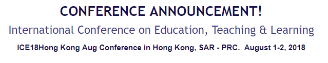 International Conference on Education, Teaching & Learning, Hong Kong, Hong Kong