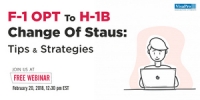 FREE Webinar: F-1 OPT To H-1B Change of Status Tips & Strategies