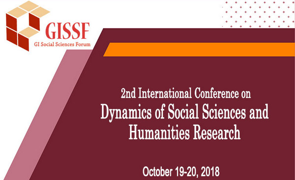 2nd International Conference on Dynamics of Social Sciences and Humanities Research (DSSHR-2018), Istanbul, İstanbul, Turkey