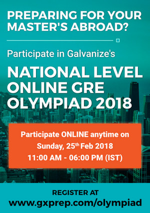 National Level Online GRE Olympiad, Chennai, Tamil Nadu, India