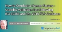 ISO 62366 - How to Conduct a Human Factors