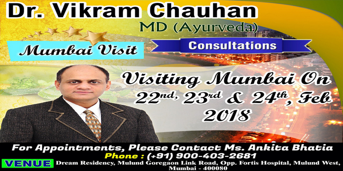 Ayurvedic Consultation in Mumbai - Dr Vikram Chauhan, Mumbai, Maharashtra, India
