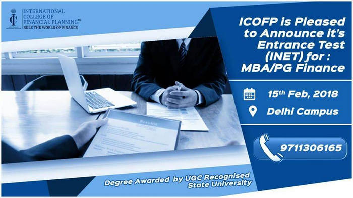 Entrance Test (INET) for MBA Finance, East Delhi, Delhi, India