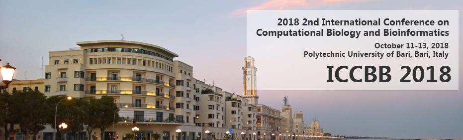 2018 2nd International Conference on Computational Biology and Bioinformatics (ICCBB 2018), Bari, Italy