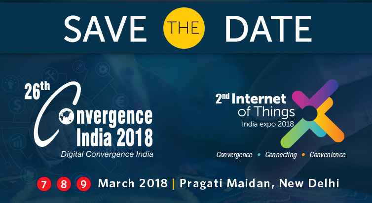 26th Convergence India 2018 expo & 2nd Internet of Things India 2018 expo, South Delhi, Delhi, India