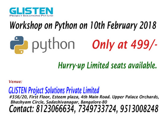 Workshop On Python, Bangalore, Karnataka, India