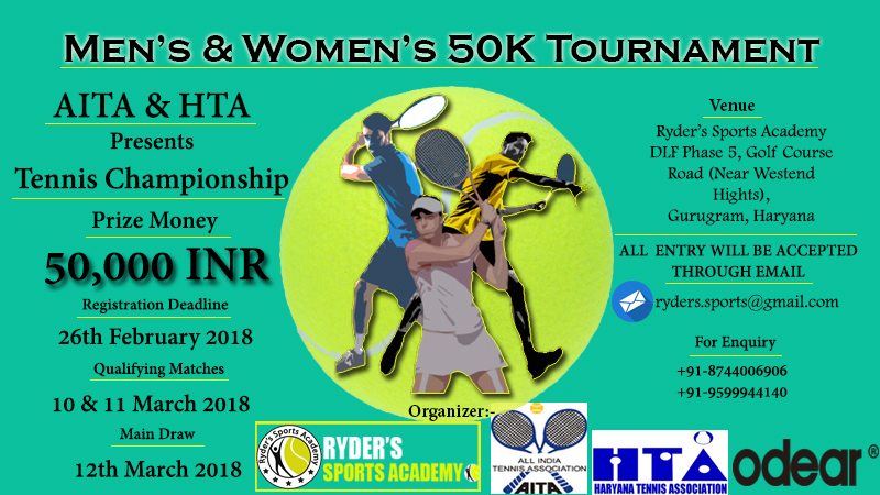 Men's & Women's 50K Tennis Tournament, Gurgaon, Haryana, India