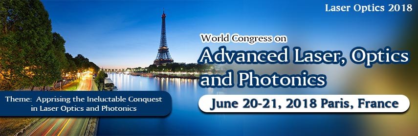 World Congress on Advanced Laser, Optics and Photonics, Paris, France