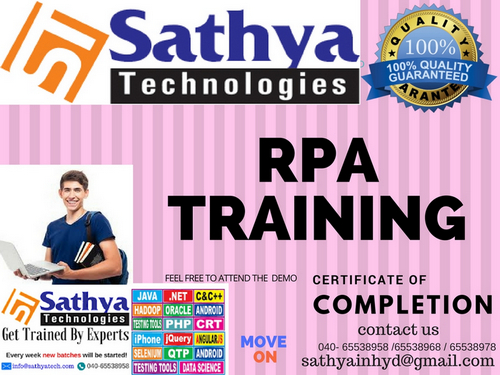 RPA training in ameerpet, Hyderabad, Andhra Pradesh, India