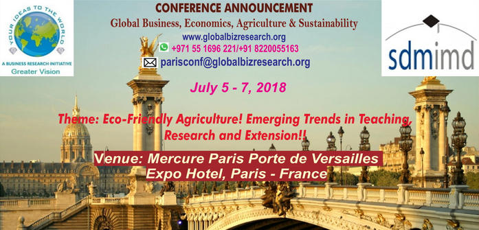 Global Business, Economics, Agriculture and Sustainability, Paris, France
