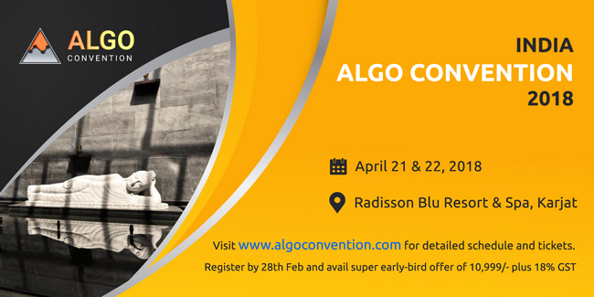 India Algo Convention 2018, Mumbai, Maharashtra, India