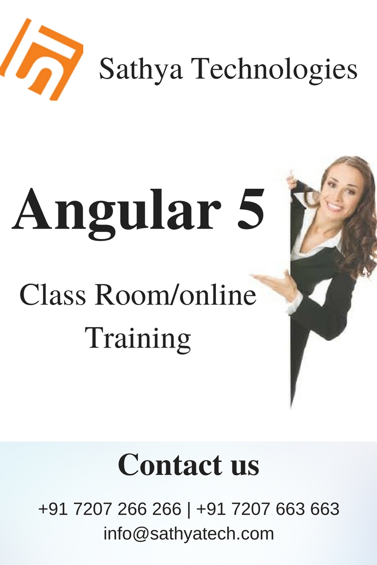 Angular 5 training in Hyderabad, Hyderabad, Andhra Pradesh, India