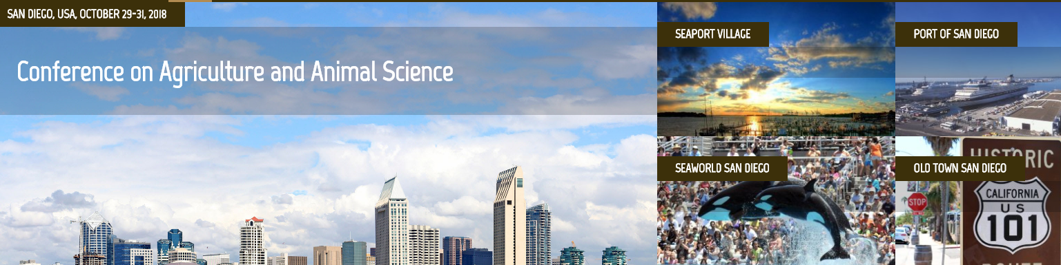 2018 9th International Conference on Agriculture and Animal Science (ICAAS 2018), San Diego, California, United States