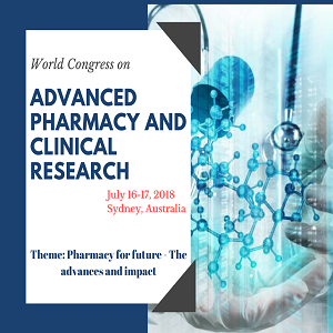 World Congress on Advanced Pharmacy and Clinical Research, Sydney, New South Wales, Australia