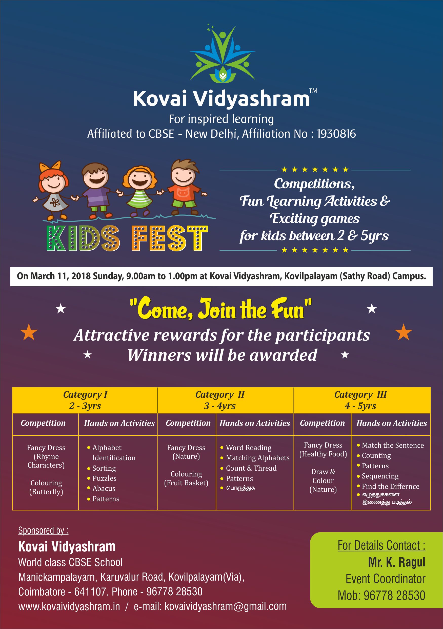 KIDS FEST, Coimbatore, Tamil Nadu, India