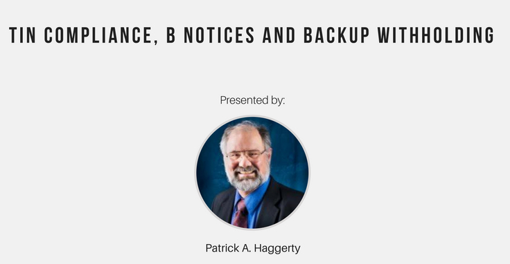TIN Compliance, B Notices and Backup Withholding, Denver, Colorado, United States