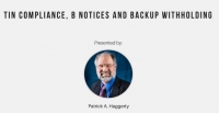 TIN Compliance, B Notices and Backup Withholding