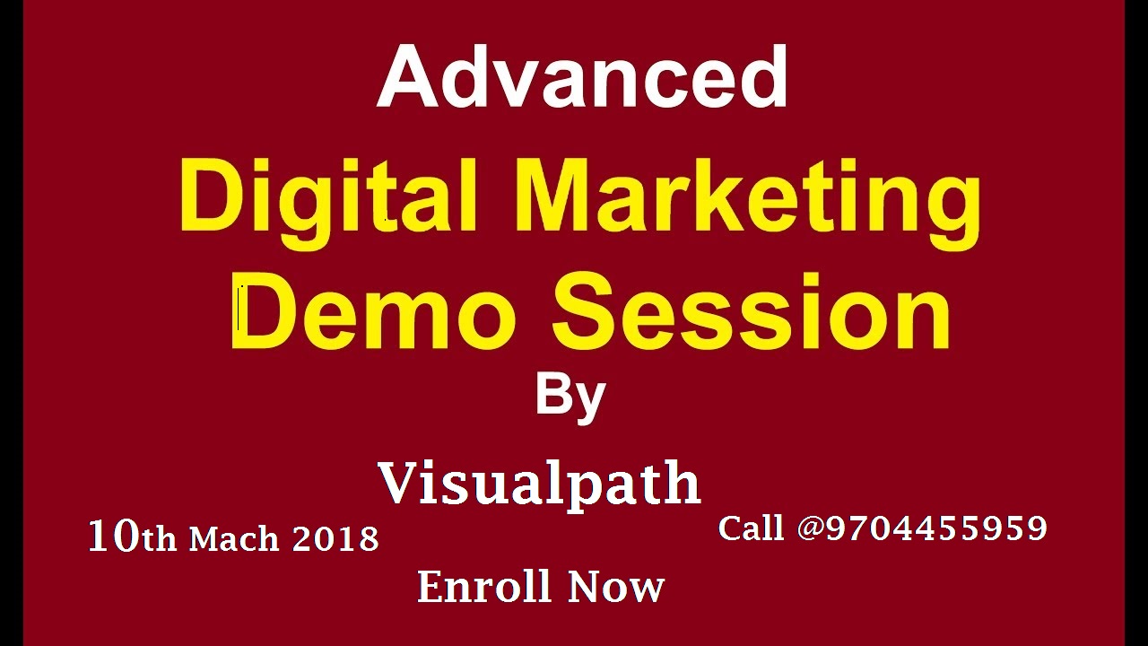 Digital marketing Training in hyderabad | Top Digital Marketing | Visualpath, Hyderabad, Telangana, India
