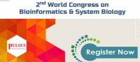 2nd World Congress on Bioinformatics & System Biology