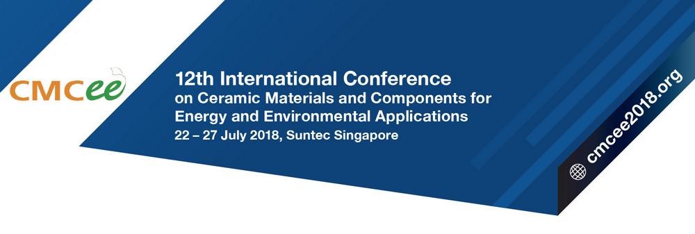 12th International Conference on Ceramic Materials and Components for Energy and Environmental Applications, Central, Singapore