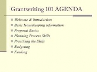 Grant Writing and presentation skills Course ( April 9, 2018  to March 16, 2018 for 5 Days )