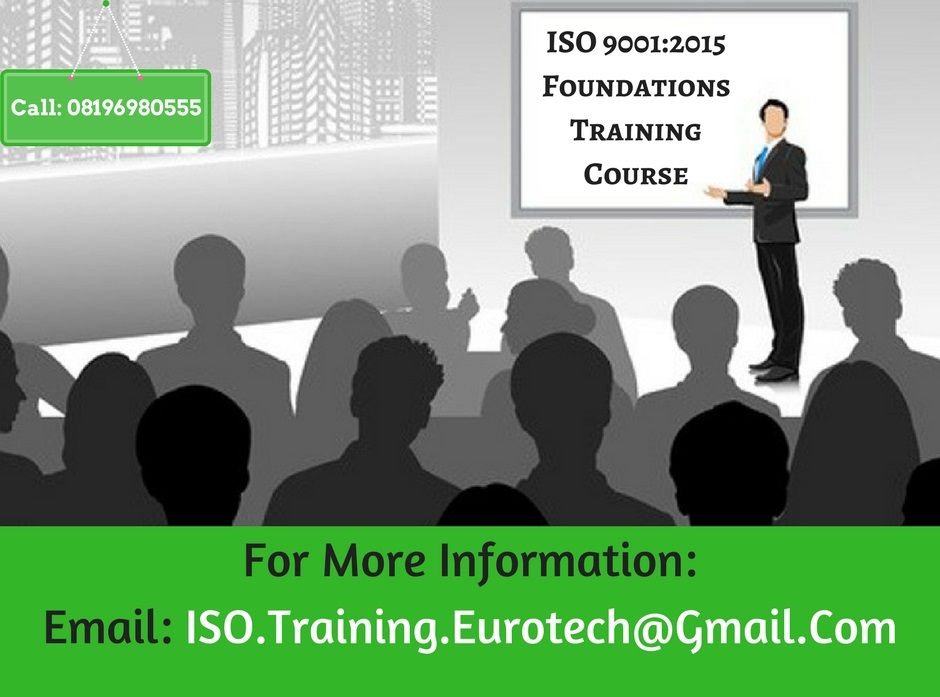 ISO 9001 2015 1 DAY FOUNDATION TRAINING COURSE DELHI 2018, New Delhi, Delhi, India