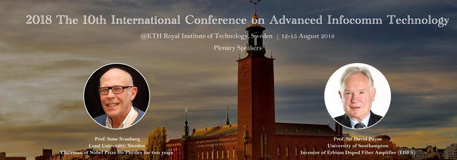 2018-The 10th international conference onadvanced infocomm technology ICAIT, Stockholm, Sweden
